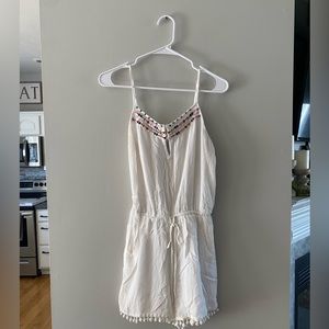 White Romper with Details